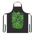 Green apron featuring iconic Labyrinth movie imagery and characters
