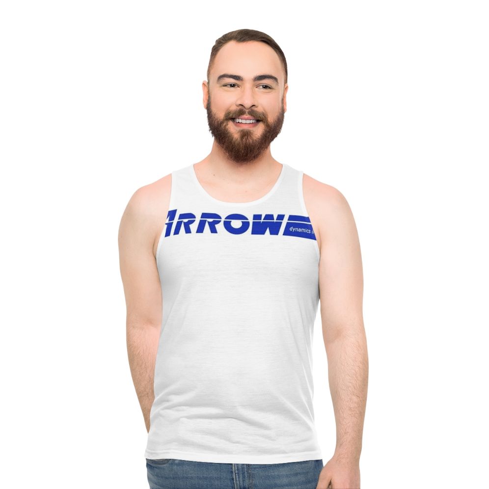 Retro "Legacy Of Arrow" Blue Unisex Tank Top