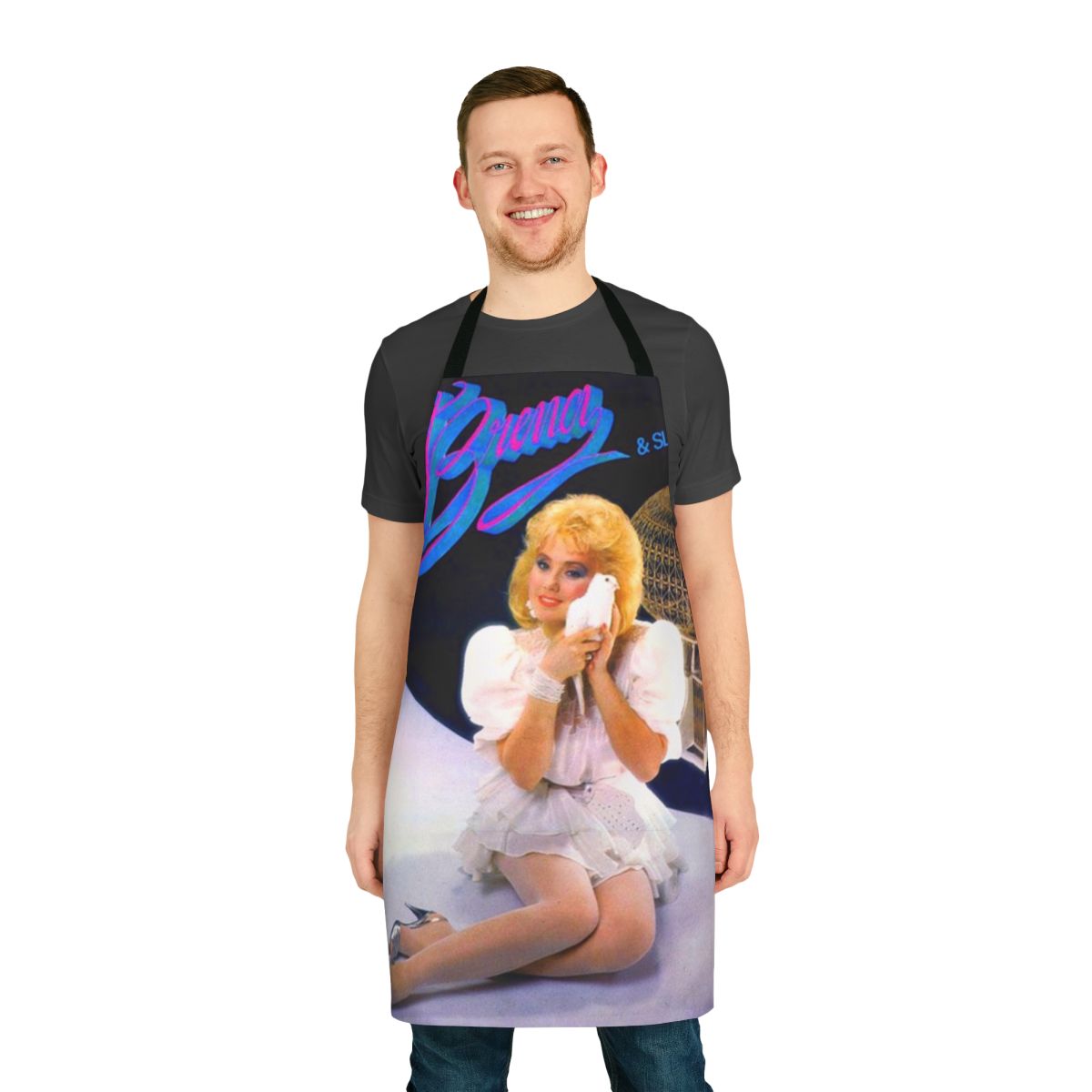 Retro apron with Lepa Brena album cover design