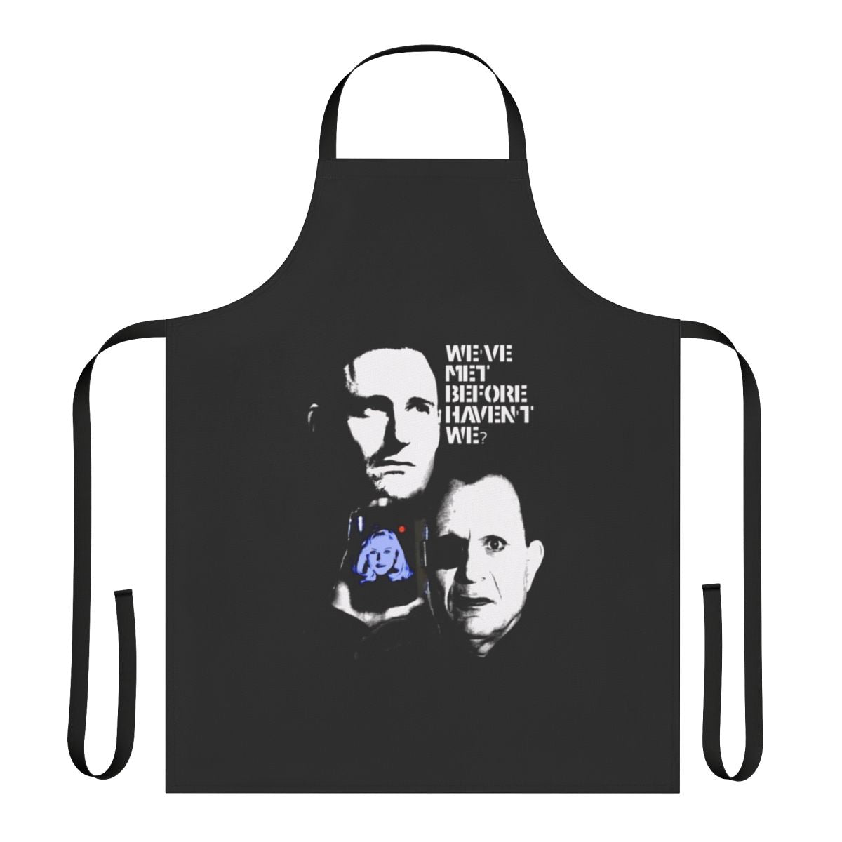Retro apron with "Lost Highway" design, featuring elements from David Lynch's iconic cult films