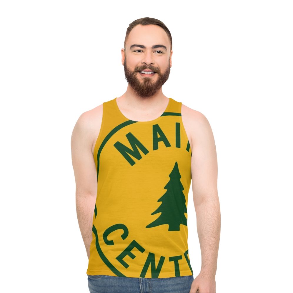 Retro Maine Central Railway Pan Am Unisex Tank Top