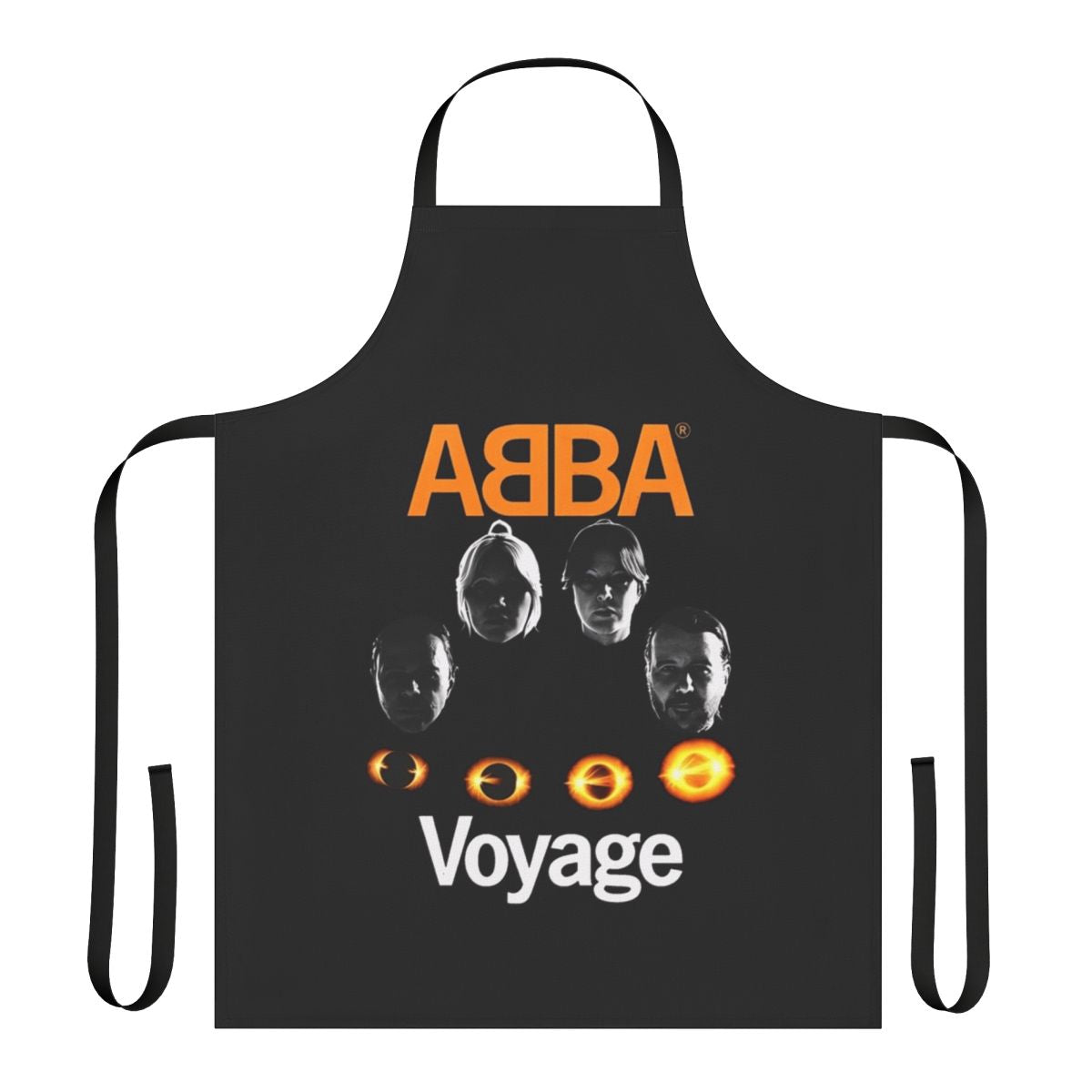 Retro-style apron featuring the iconic imagery and music of Mamma Mia