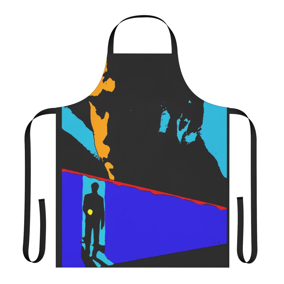 Retro-style apron inspired by the cult classic film Manhunter featuring the iconic villain Hannibal Lecter.