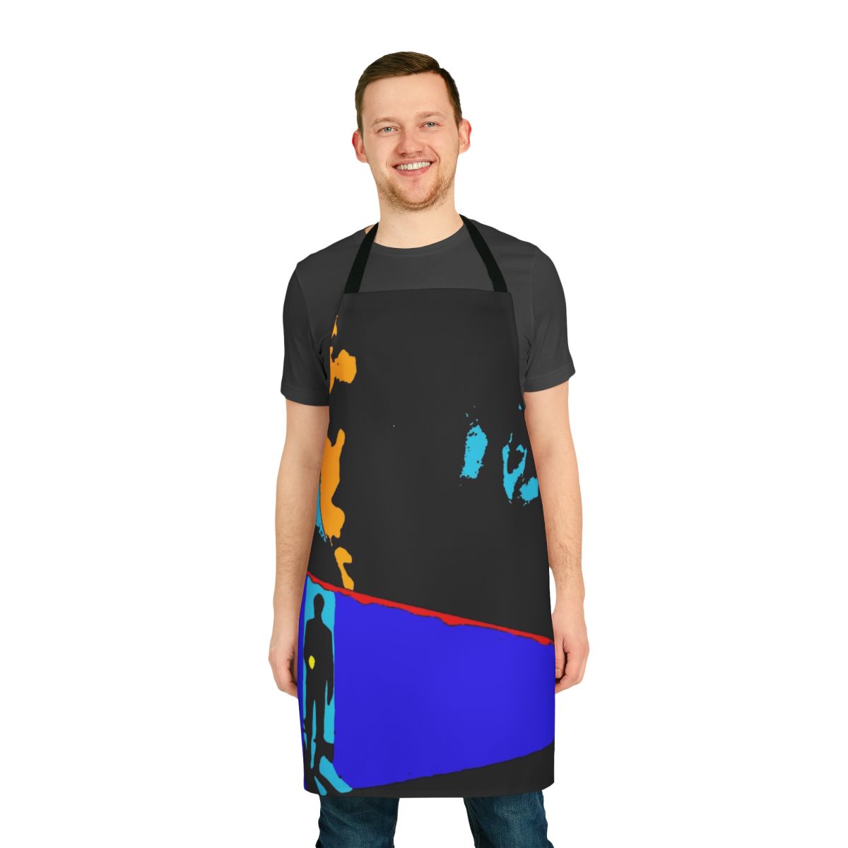 Retro-style apron inspired by the cult classic film Manhunter featuring the iconic villain Hannibal Lecter.