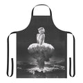 Retro-style apron featuring a collage design of Marilyn Monroe and a mushroom cloud explosion, representing pop art and surrealism.