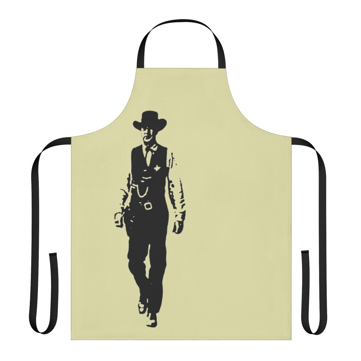 Vintage-style apron featuring Marshal Kane, the iconic character from the classic Western film High Noon