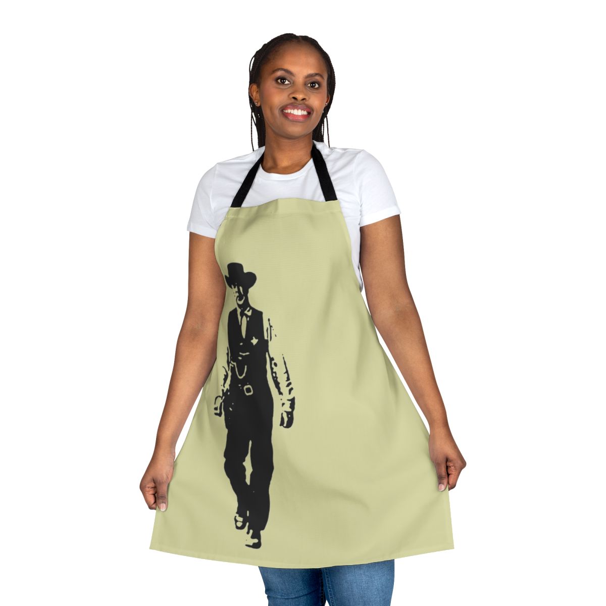 Vintage-style apron featuring Marshal Kane, the iconic character from the classic Western film High Noon