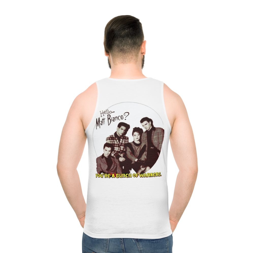 Retro "Matt Bianco You're a Bunch of Wankers" unisex tank top