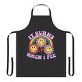 Retro-styled 'It Burns When I Pee' meme printed on a high-quality apron