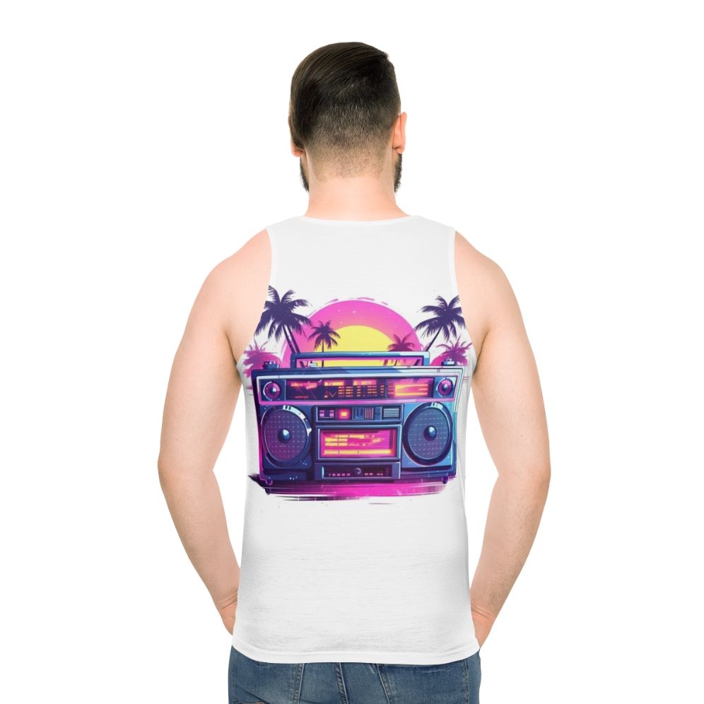 Retro Miami Boombox Unisex Tank Top