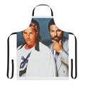 Vibrant Miami Vice-inspired apron featuring an iconic 80s movie car