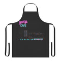 Retro 1980s Miami Vice inspired apron with Crockett's Call design