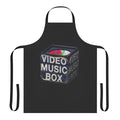 Vintage-style apron with a classic microphone box design, perfect for music enthusiasts in the kitchen.