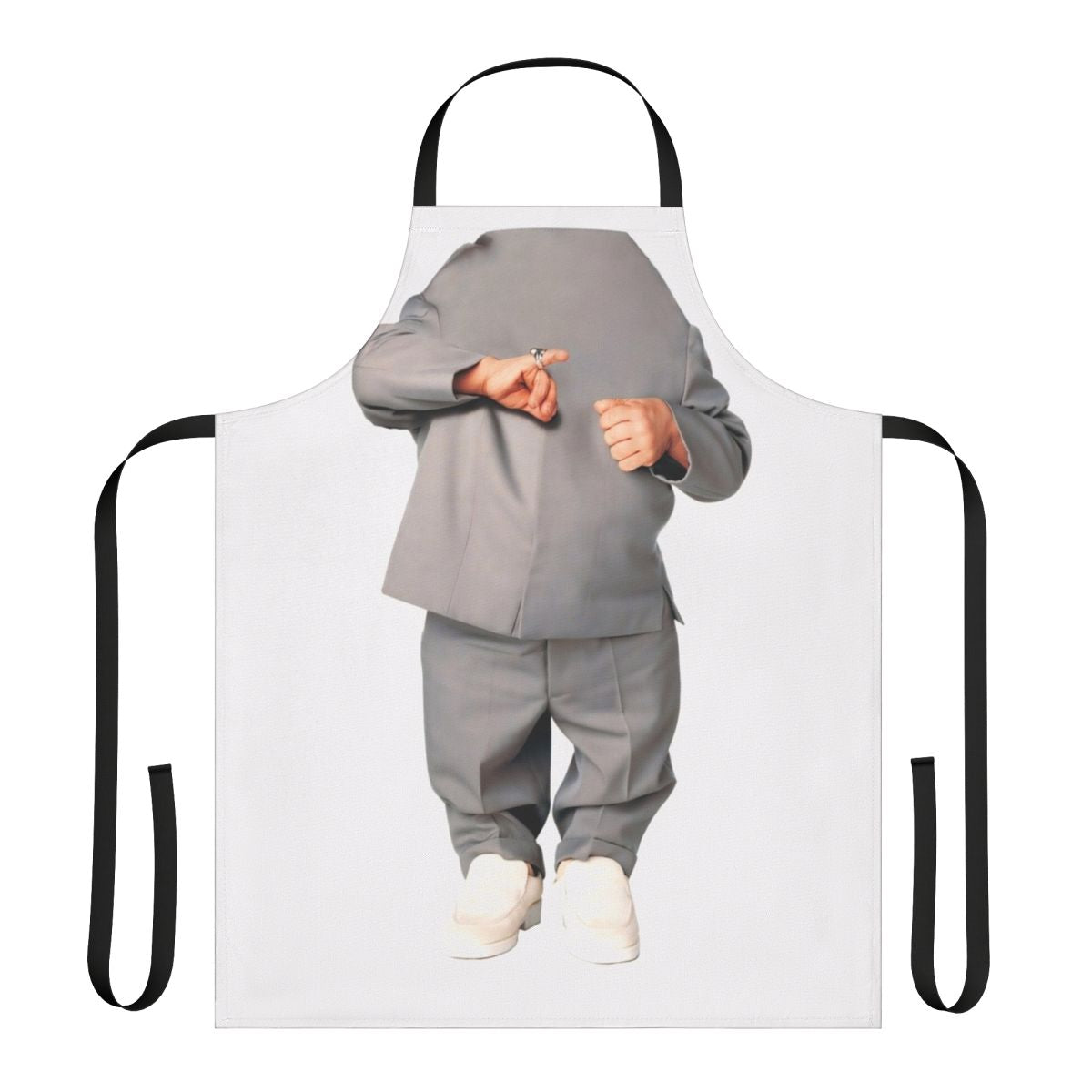 Retro mini me inspired apron with optical illusion design