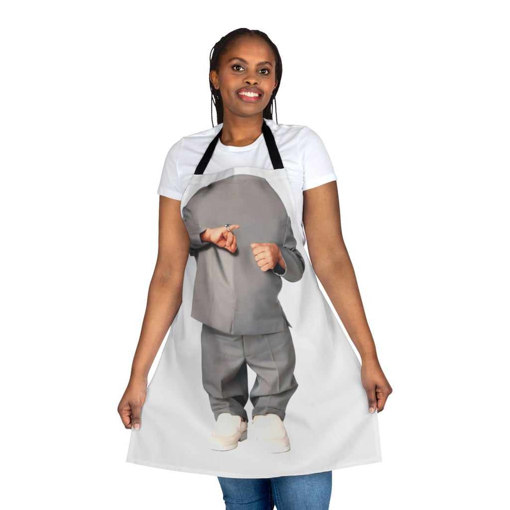 Retro mini me inspired apron with optical illusion design