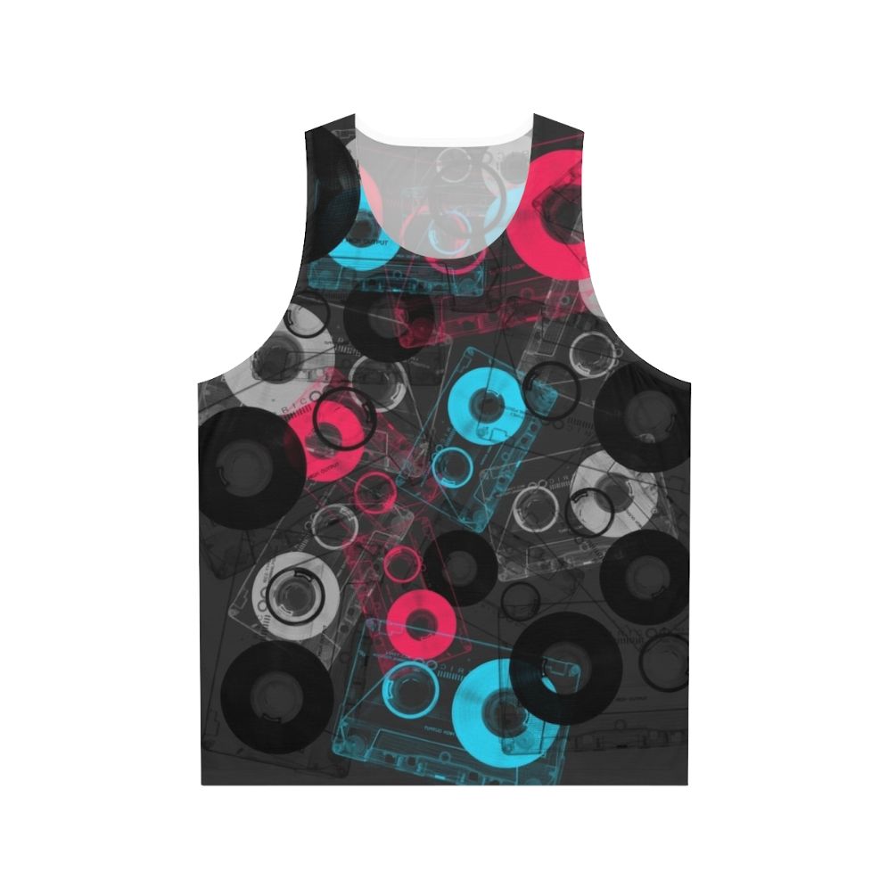 Retro mix tape unisex tank top