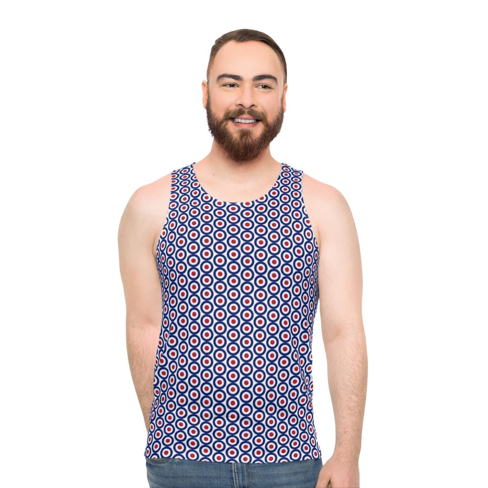 Retro mod unisex tank top
