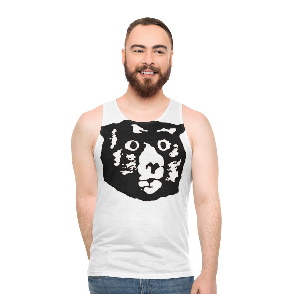 Retro monster bear unisex tank top