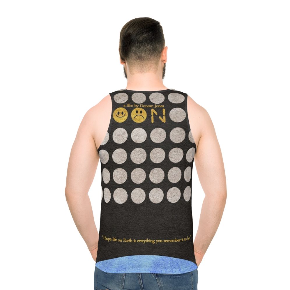 Retro moon minimalist sci-fi tank top