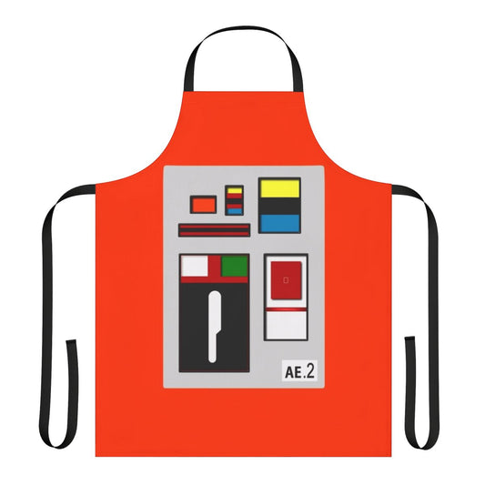 Retro 1970s Moonbase Alpha inspired spacesuit design apron