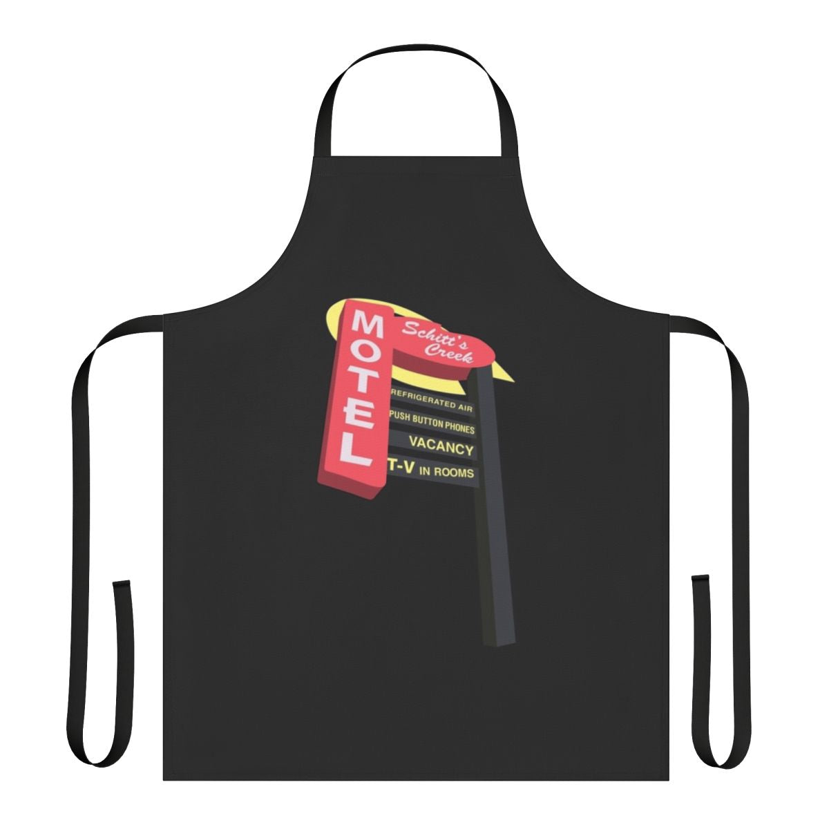 Vintage-style apron with the Motel sign from the hit TV series Schitt's Creek