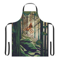 Retro mountain bike cycling apron with motivational art design
