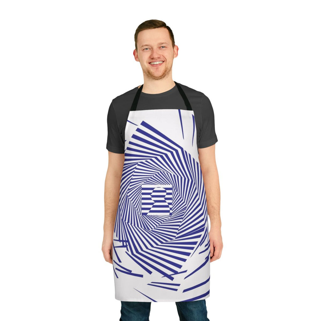 Vertigo-inspired apron featuring the iconic Alfred Hitchcock design