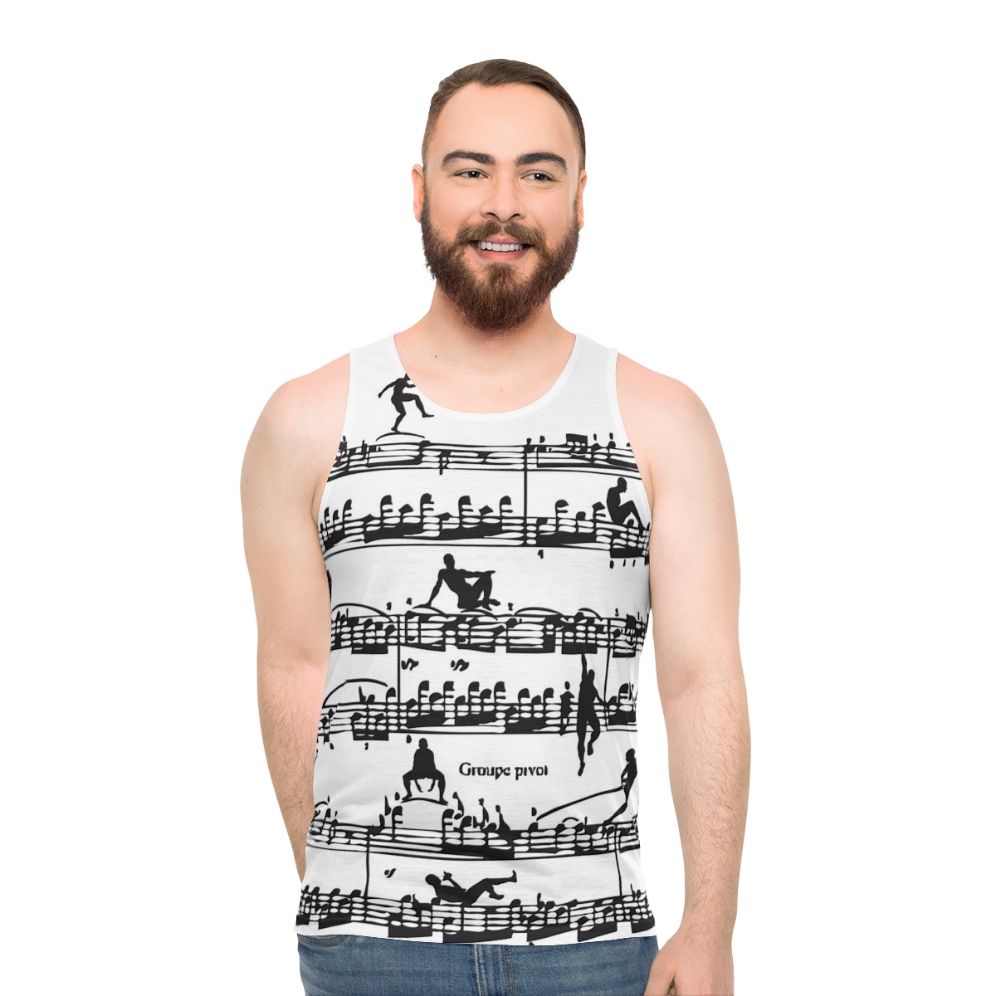Retro Mozart Unisex Tank Top