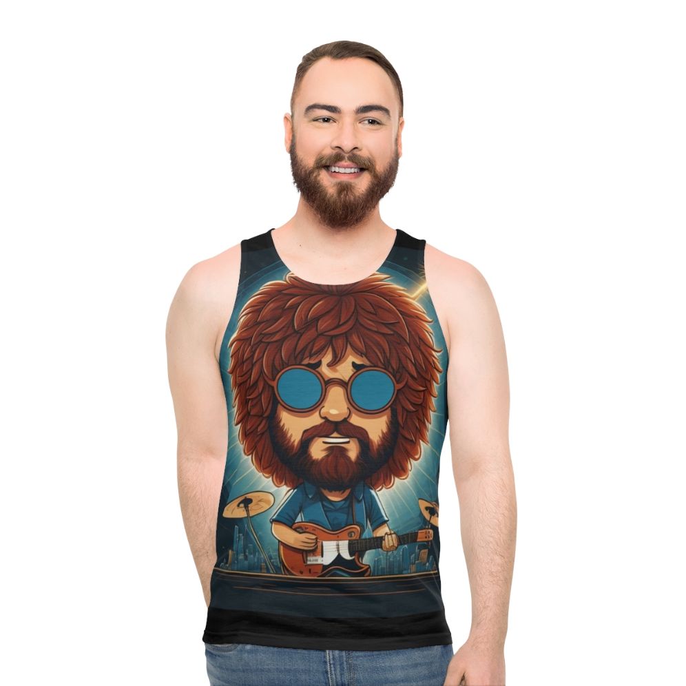 Retro Cartoon Mr. Blue Sky Unisex Tank Top
