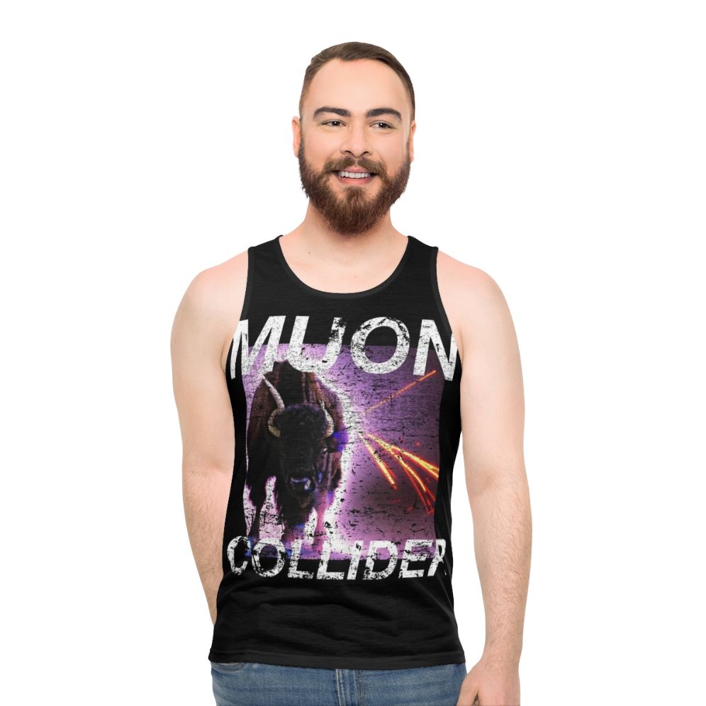 Retro Muon Collider Unisex Tank Top