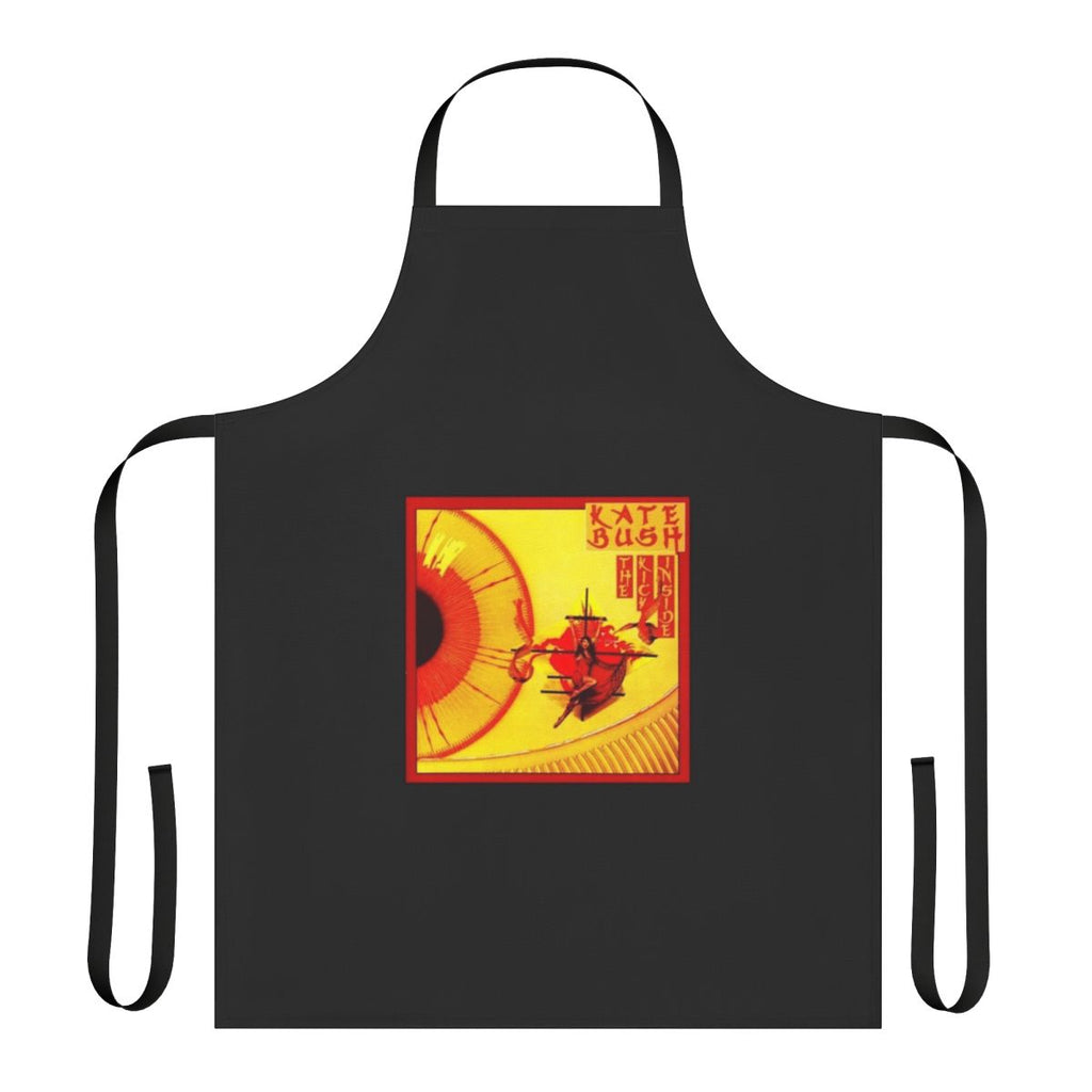 Retro music apron featuring artwork inspired by the iconic singer-songwriter Kate Bush