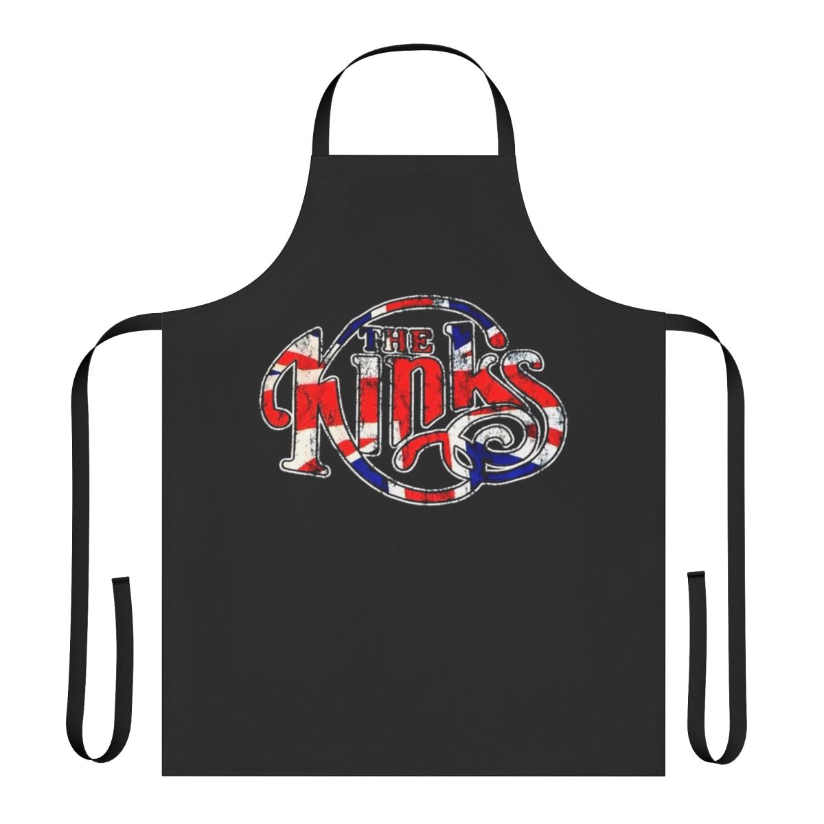 Retro-style apron featuring the iconic Kinks band flag art