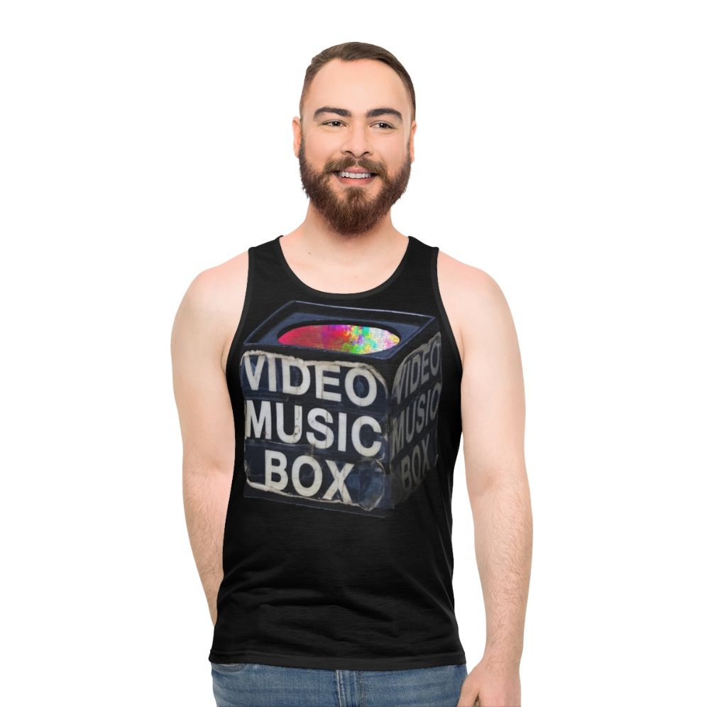 Retro Music Box Microphone Classic Unisex Tank Top