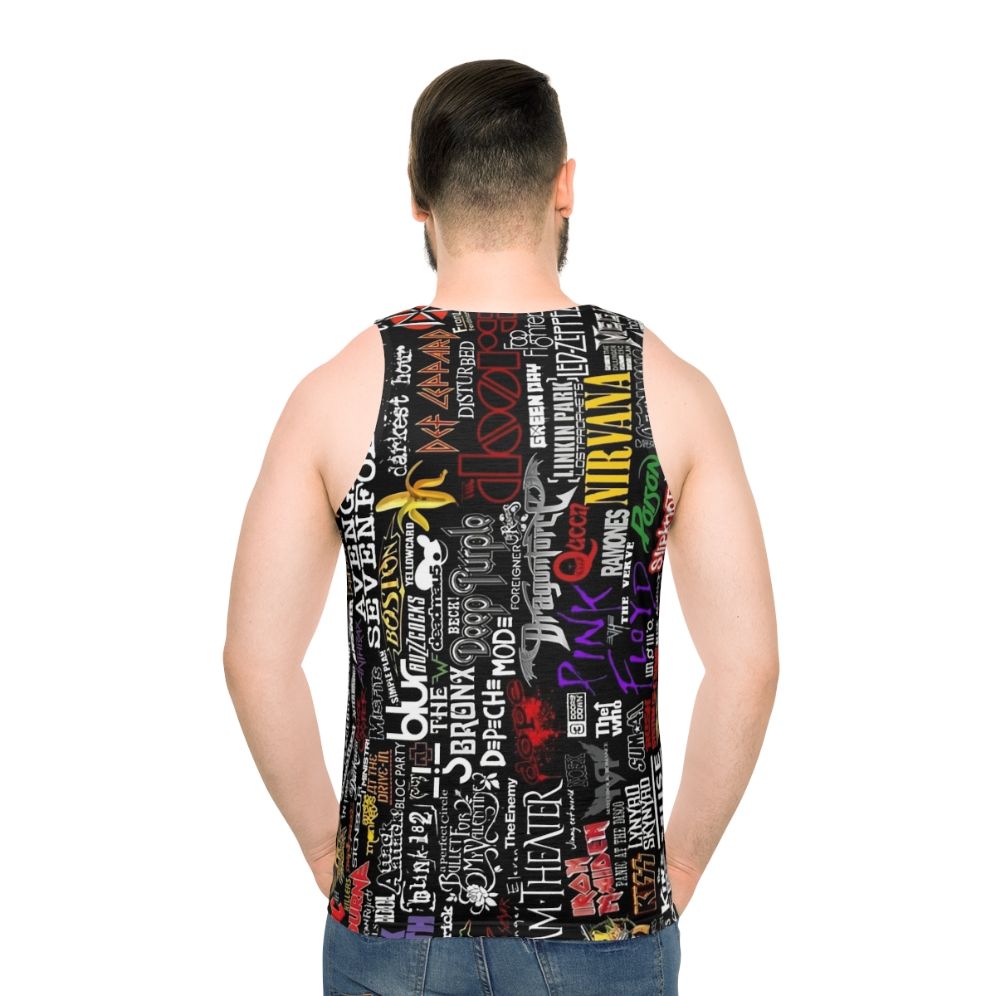 Retro Music Collage Unisex Tank Top