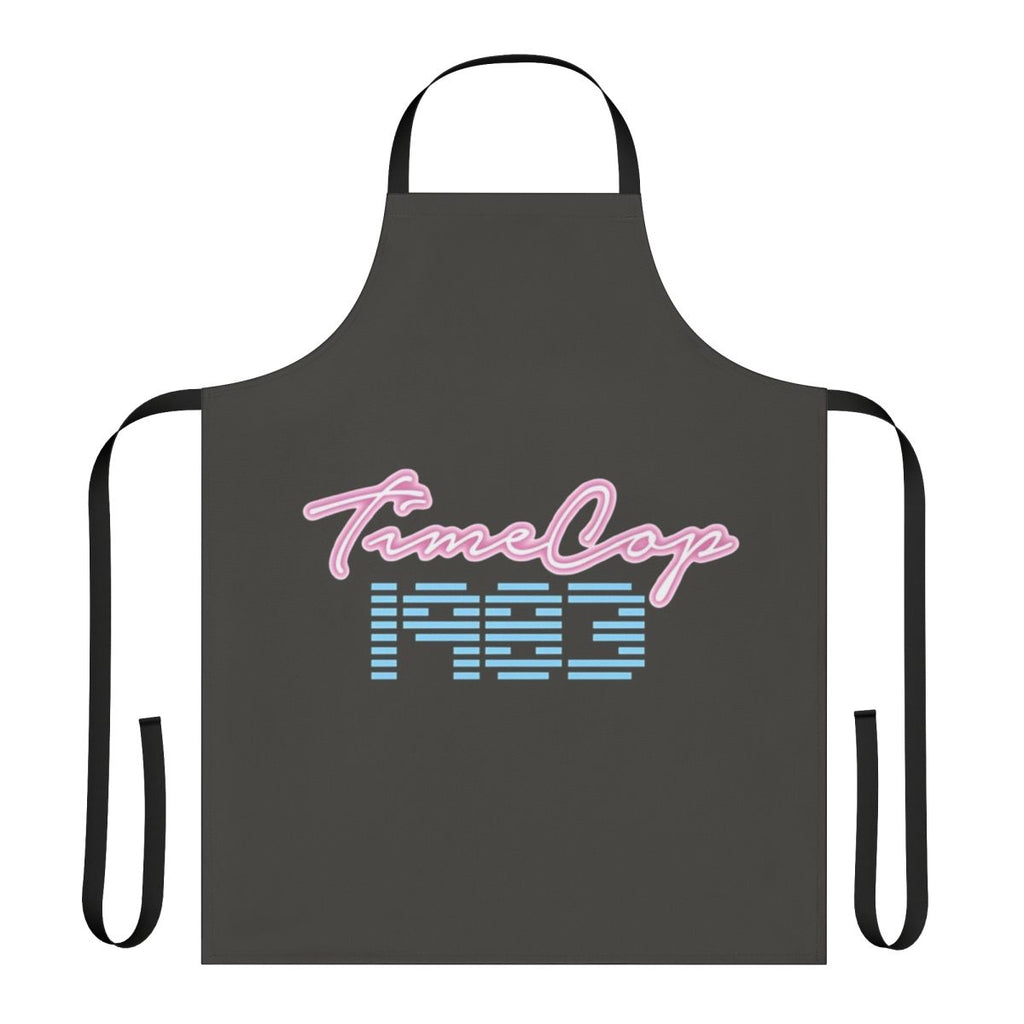 Stylish apron featuring the Timecop 1983 logo and retro 80s synthwave design