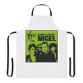 Retro apron featuring the album cover art for XTC's "Making Plans for Nigel"