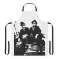 Vintage-style BB apron with musical and movie-inspired design