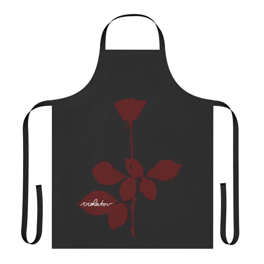 Retro-inspired apron with music-themed design, perfect gift for a best friend who loves the 80s