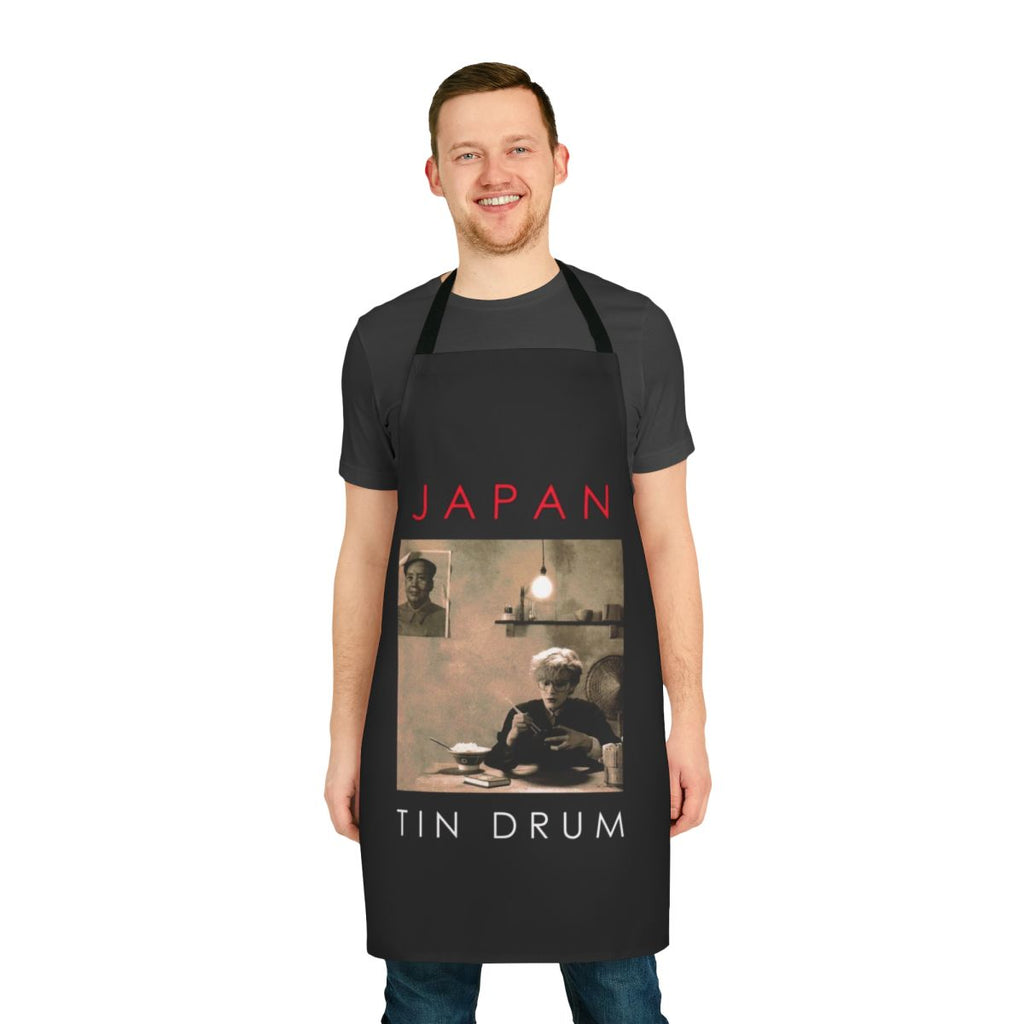 Apron featuring a vintage-inspired Japan-themed music design