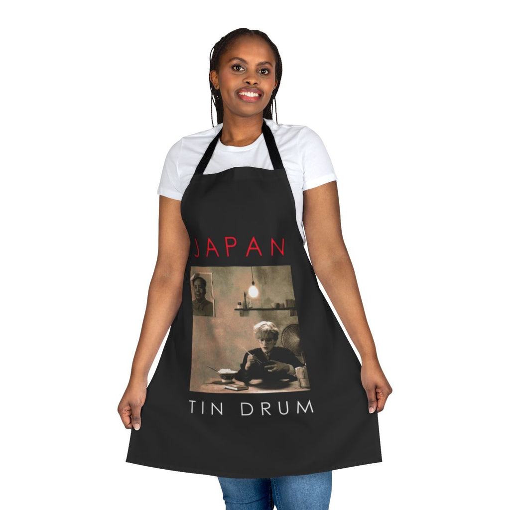 Apron featuring a vintage-inspired Japan-themed music design