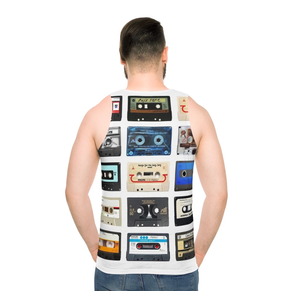 Retro music unisex tank top