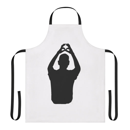 Retro music-themed apron with Depeche Mode inspired design