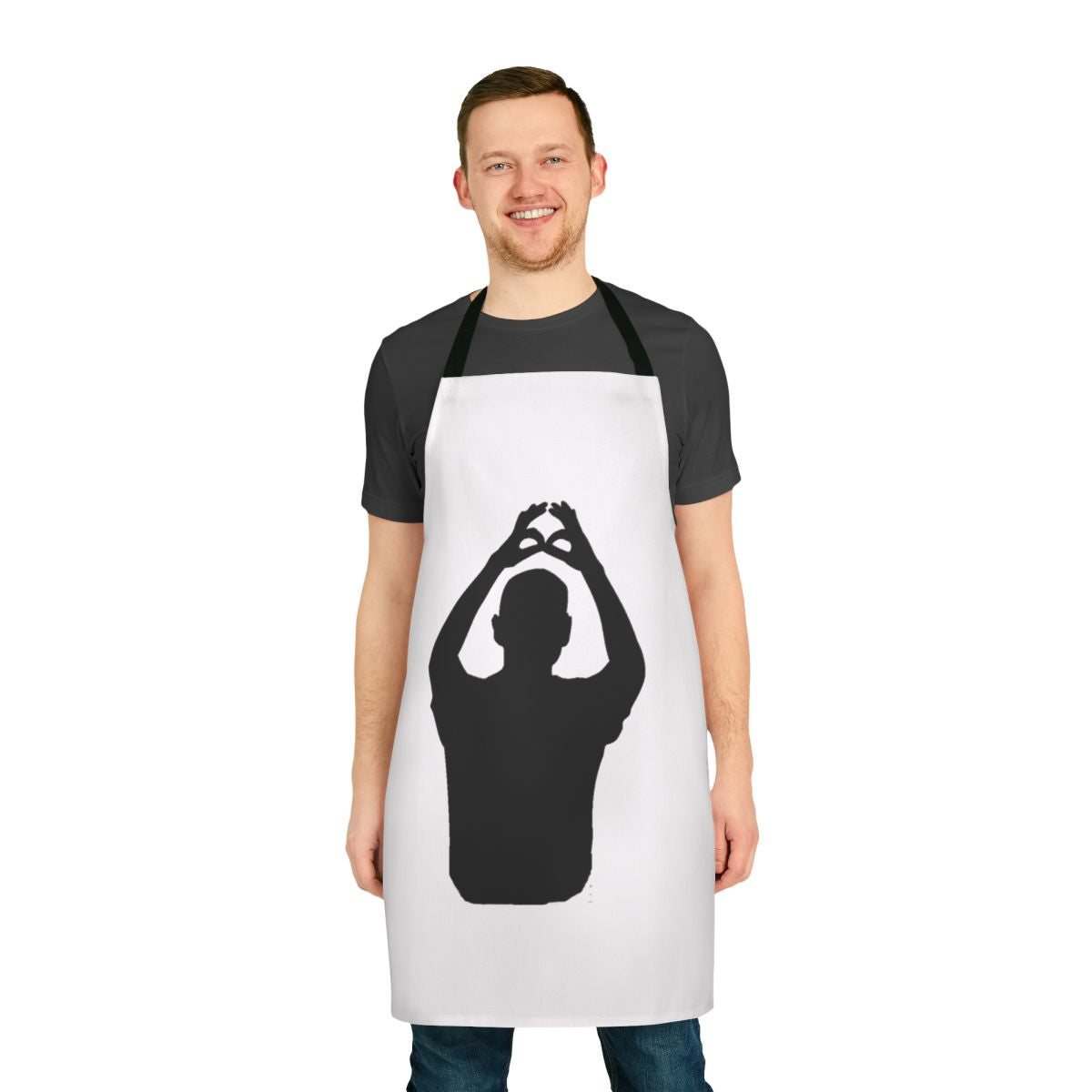 Retro music-themed apron with Depeche Mode inspired design