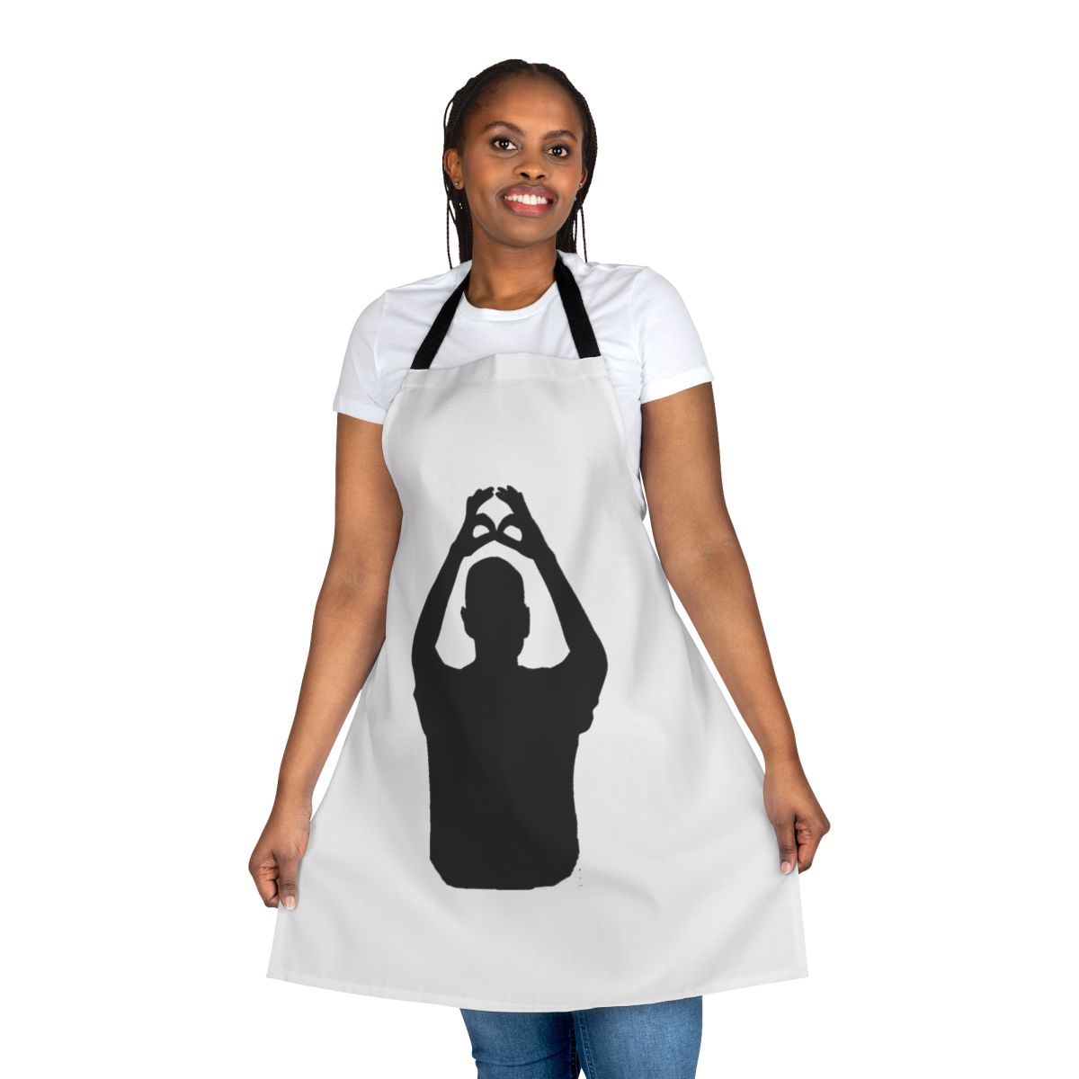 Retro music-themed apron with Depeche Mode inspired design