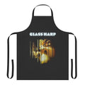 Retro music themed apron with glass harp design