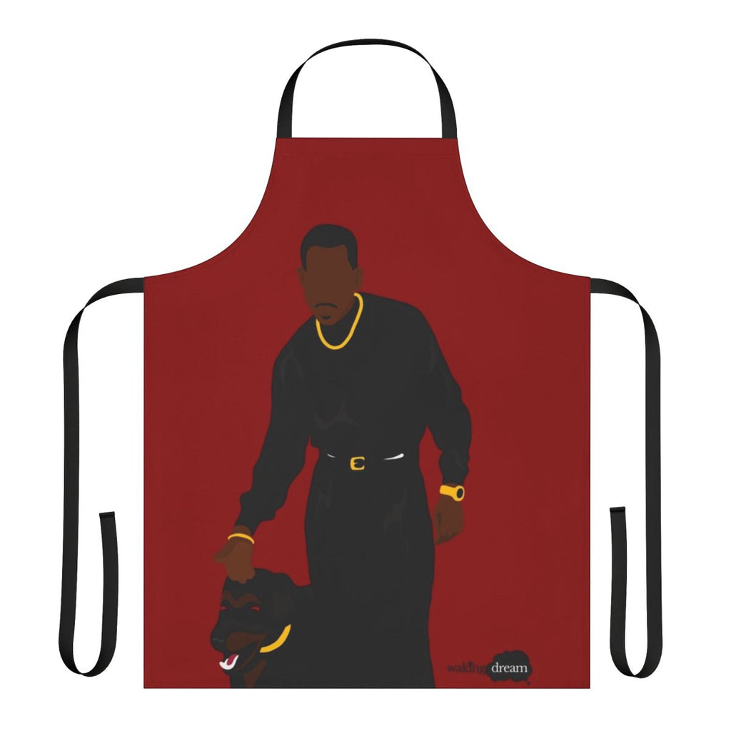 Retro-style Elvis Presley "Suspicious Minds" music-themed apron