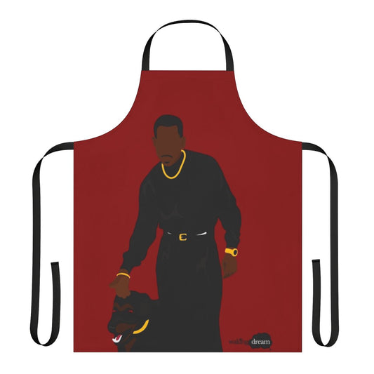 Retro-style Elvis Presley "Suspicious Minds" music-themed apron