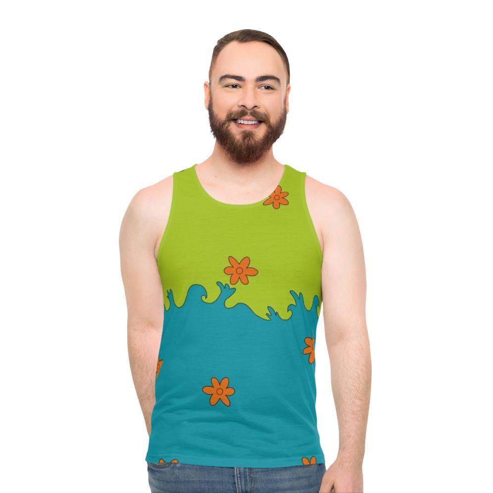Retro Mystery Cartoon Unisex 80s Scooby Doo Tank Top