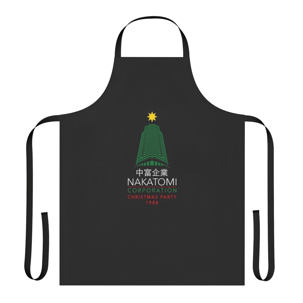 Retro Nakatomi Tower Christmas Party Apron with Die Hard Inspired Design