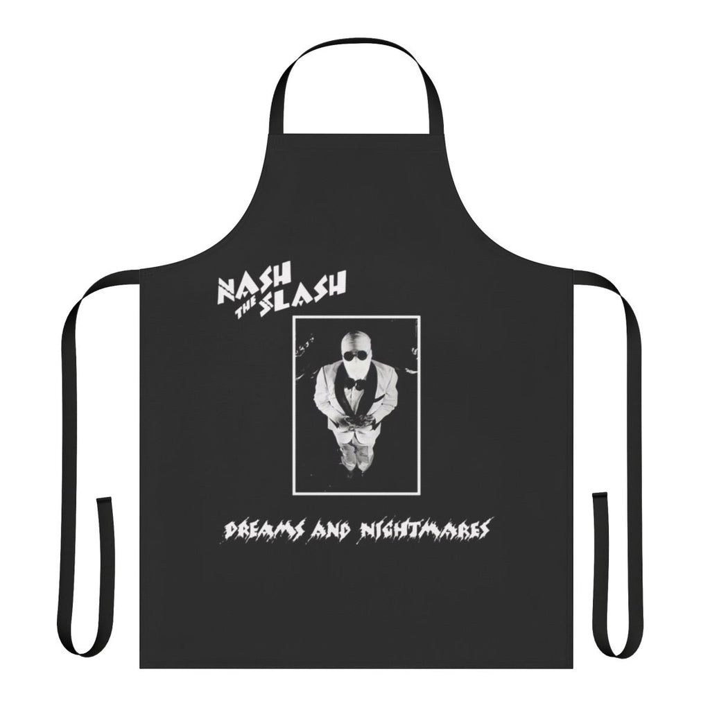 Retro apron inspired by 1970s progressive rock musician Nash the Slash